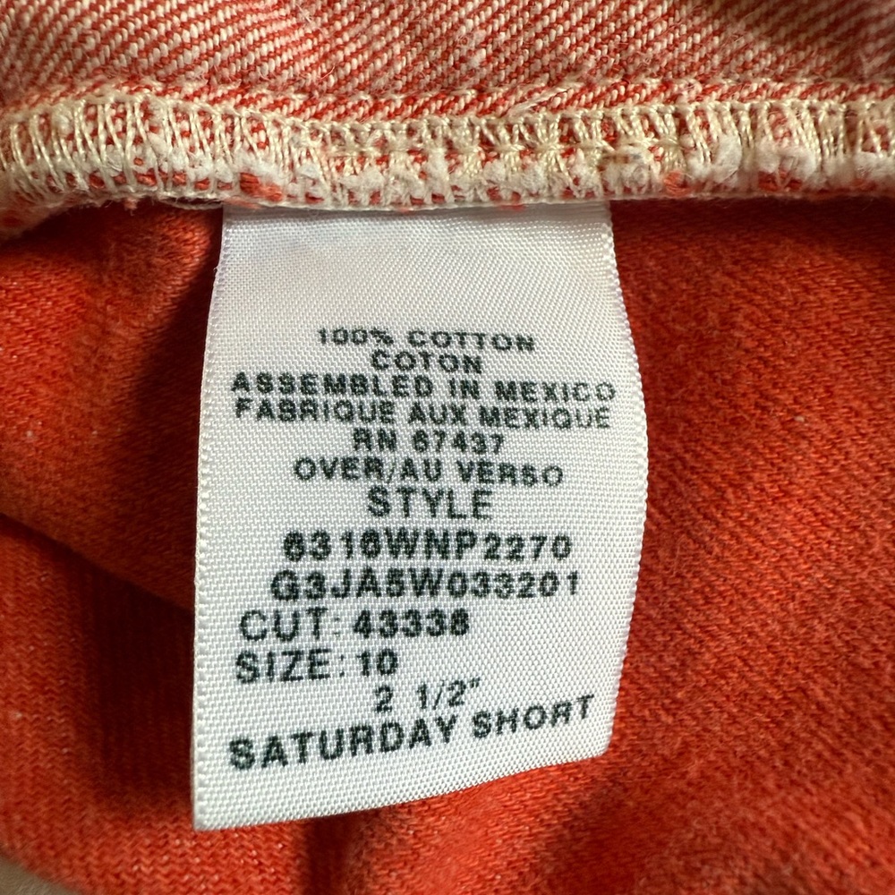 Polo Jeans Co. Ralph Lauren Coral Denim “Saturday Short” | Size 10 ☀️ - Picture 10 of 11